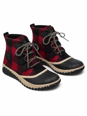 Sorel Out N About Plus Plaid Waterproof Boots